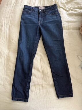 Everlane Slim Straight Jeans in Dark Blue
